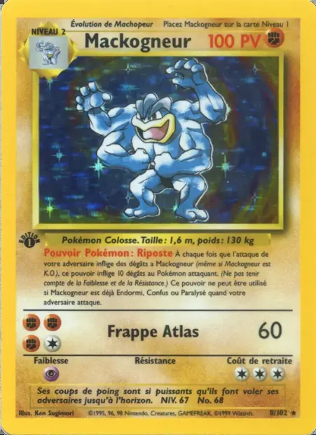 Mackogneur, carte Pokémon BS 8 — extension Set de Base