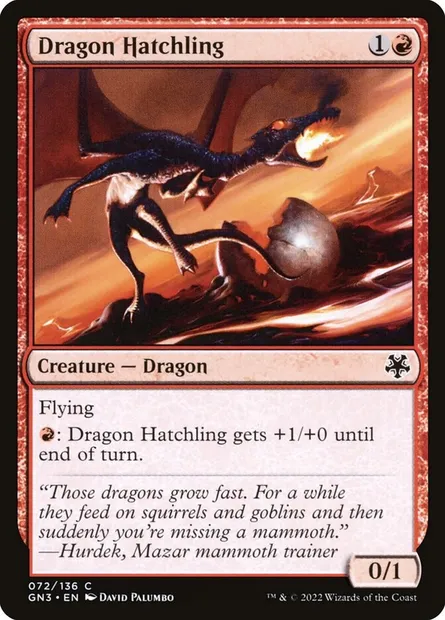 Dragon Hatchling, Magic card GN3 72 — Game Night: Free-for-All set