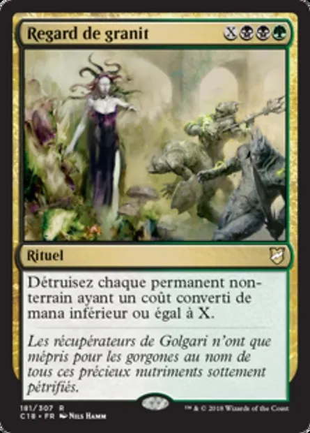 Regard de granit, carte Magic C18 181 — extension Commander 2018