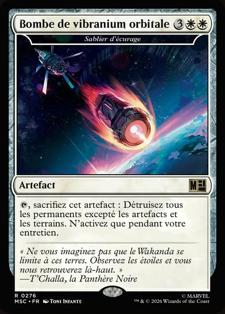 Sablier d'écurage, carte Magic MSC 276 — extension Marvel Super Heroes Commander