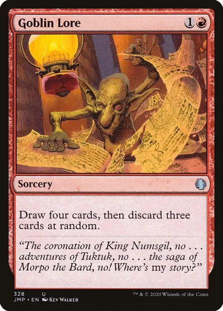 Goblin Lore, Magic card JMP 328 — Jumpstart set