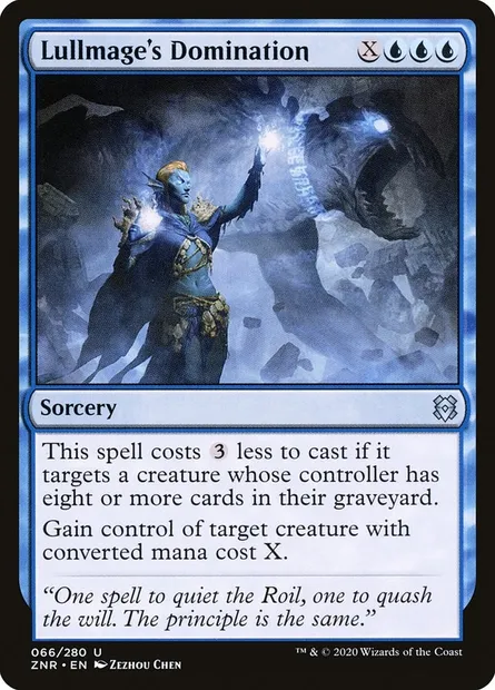 Lullmage's Domination, Magic card ZNR 66 — Zendikar Rising set