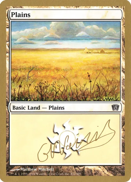 Plains, Magic card WC04 gn332 — World Championship Decks 2004 set