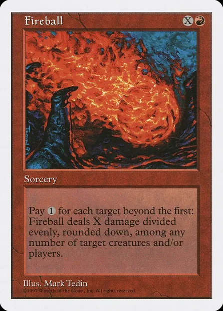 Fireball, Magic card 5ED 227 — Fifth Edition set