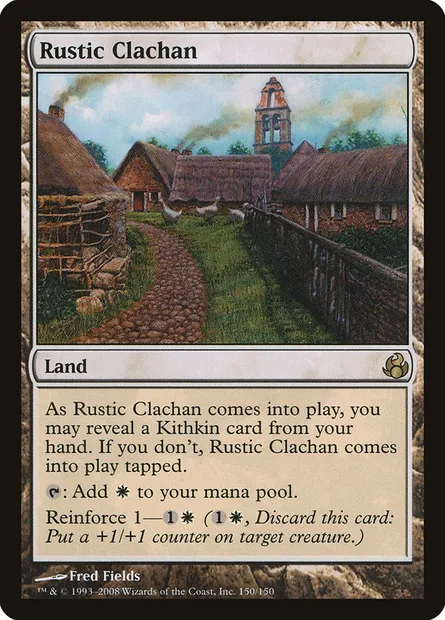 Rustic Clachan, Magic card MOR 150 — Morningtide set