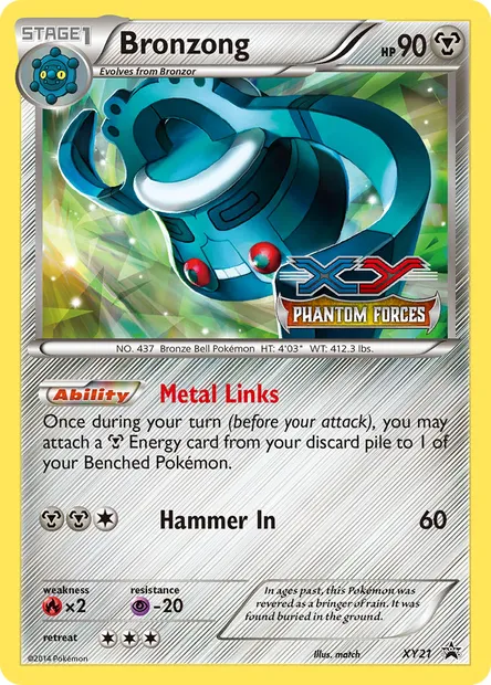 Bronzong, Pokémon card XY 21 — XY Black Star Promos set