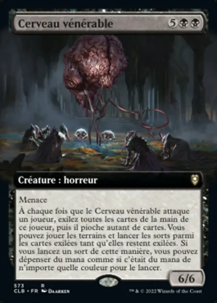 Cerveau vénérable, carte Magic CLB 573 — extension Commander Légendes : la bataille de la Porte de Baldur