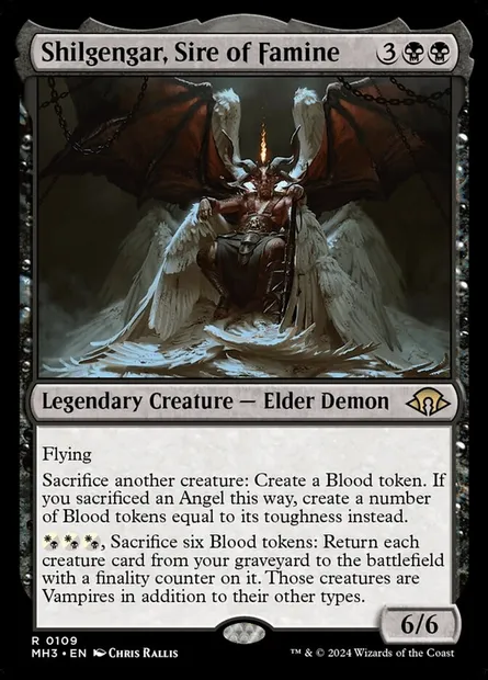 Shilgengar, Sire of Famine, Magic card MH3 109 — Modern Horizons 3 set