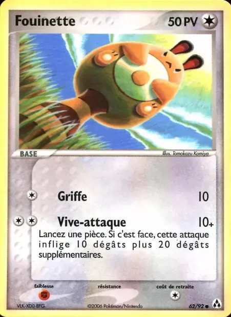 Fouinette, carte Pokémon LM 62 — extension EX Créateurs de légendes
