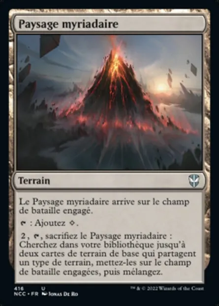 Paysage myriadaire, carte Magic NCC 416 — extension New Capenna Commander