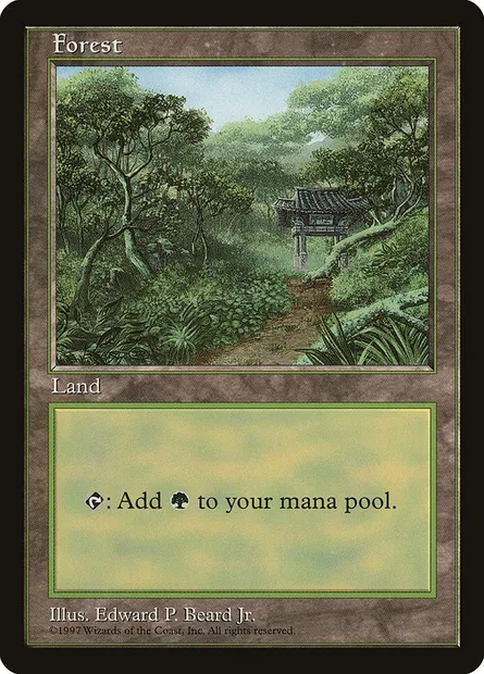 Forest, Magic card PALP 11 — Asia Pacific Land Program set