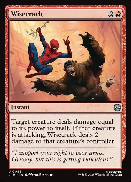 Wisecrack, Magic card SPM 98 — Marvel's Spider-Man set