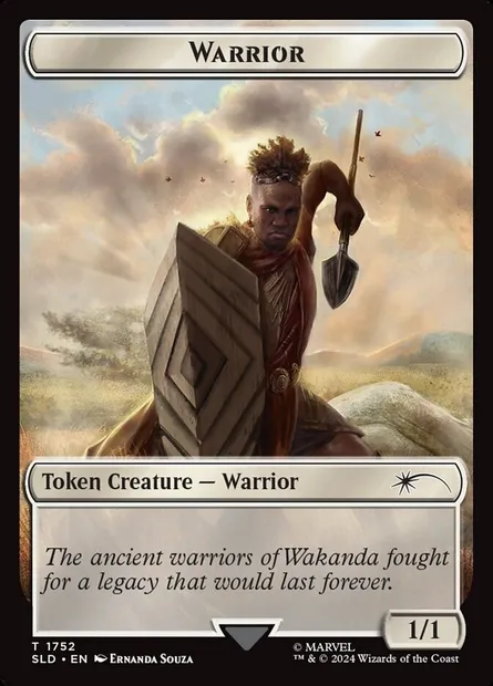 Warrior, Magic card SLD 1752 — Secret Lair Drop set