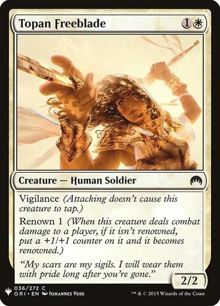 Librelame topéenne, carte Magic PLST ORI-36 — extension The List