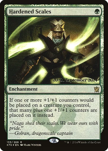 Écailles renforcées, carte Magic PKTK 133s — extension Khans of Tarkir Promos