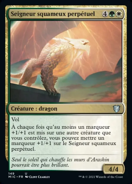 Seigneur squameux perpétuel, carte Magic MIC 149 — extension Midnight Hunt Commander