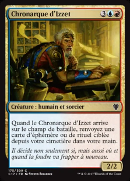 Chronarque d'Izzet, carte Magic C17 175 — extension Commander 2017