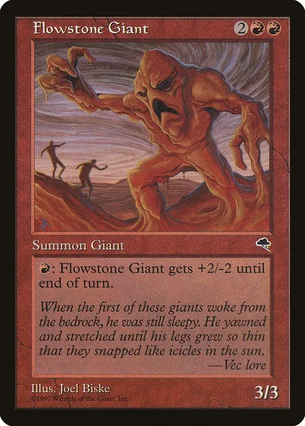 Flowstone Giant, Magic card TMP 174 — Tempest set