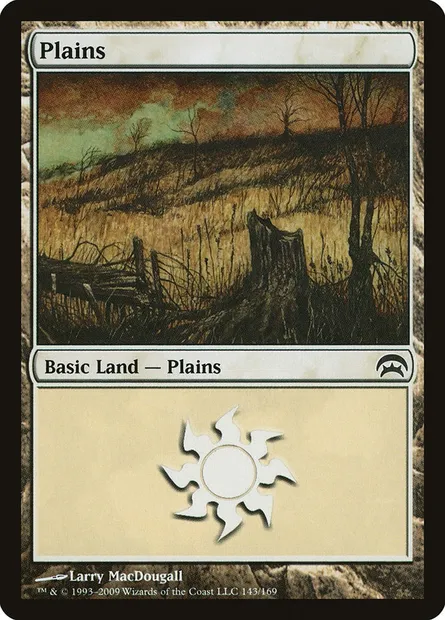 Plaine, carte Magic HOP 143 — extension Planechase