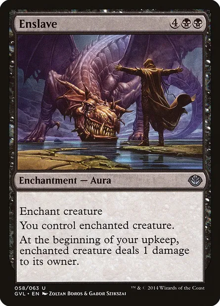 Enslave, Magic card GVL 58 — Duel Decks Anthology: Garruk vs. Liliana set