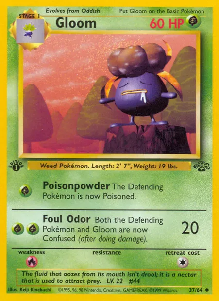 Gloom, Pokémon card JU 37 — Jungle set
