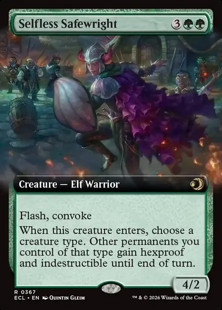 Protecturge dévoué, carte Magic ECL 367 — extension Lorwyn Eclipsed