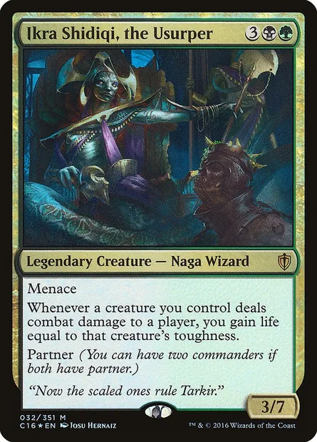 Ikra Shidiqi, the Usurper, Magic card C16 32 — Commander 2016 set