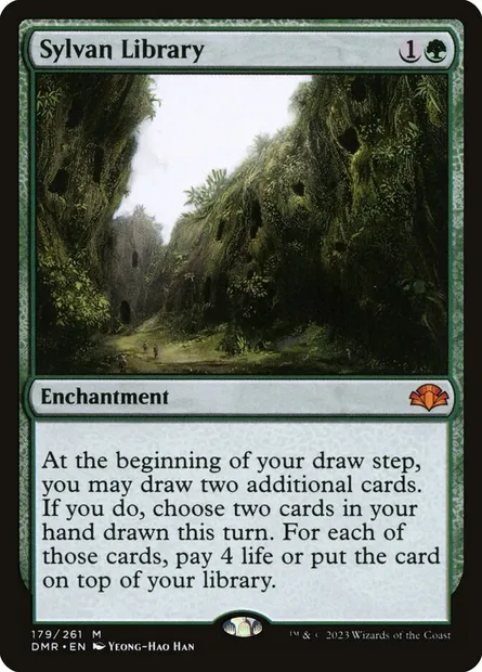 Sylvan Library, Magic card DMR 179 — Dominaria Remastered set