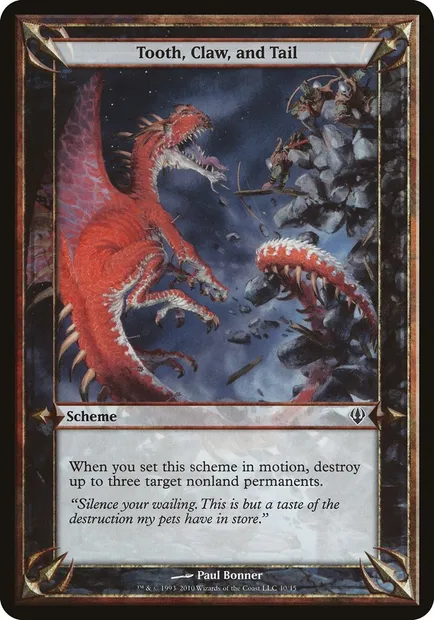 Tooth, Claw, and Tail, carte Magic OARC 40★ — extension Archenemy Schemes