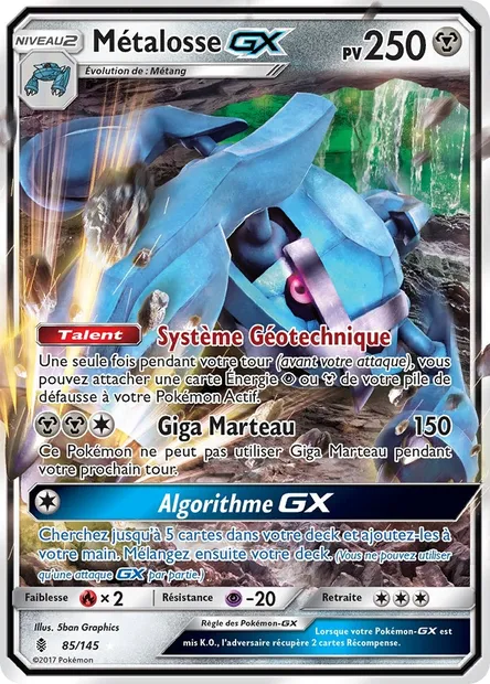 Métalosse GX, carte Pokémon GRI 85 — extension Gardiens Ascendants
