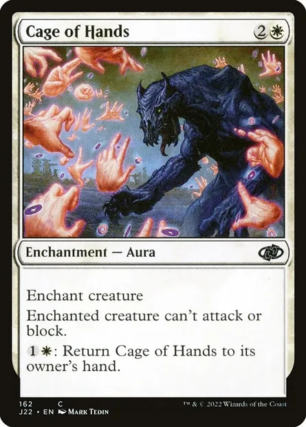 Cage of Hands, Magic card J22 162 — Jumpstart 2022 set