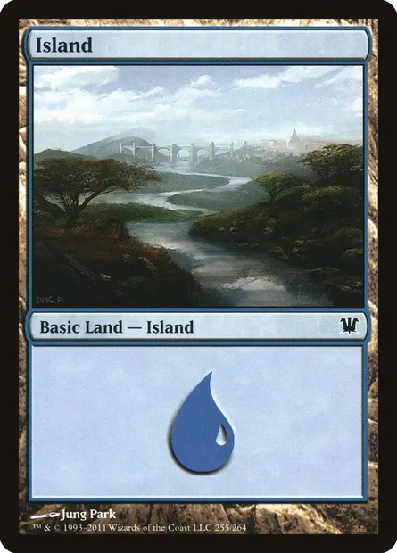 Island, Magic card ISD 255 — Innistrad set