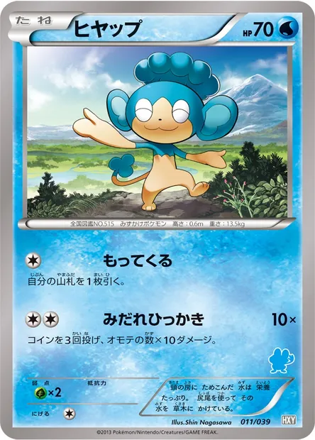 Panpour, Pokémon card HXY 011 — XY Beginning Set set