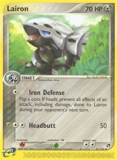 Lairon, Pokémon card SS 41 — Sandstorm set