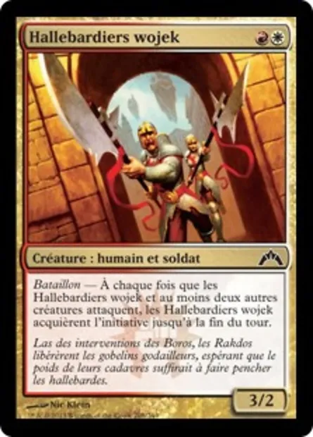 Hallebardiers wojek, carte Magic GTC 208 — extension Insurrection