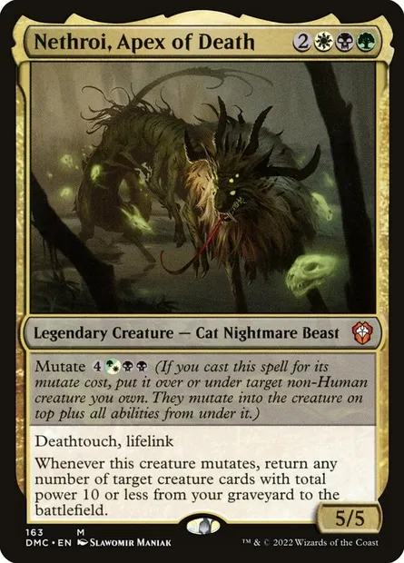 Nethroi, Apex of Death, Magic card DMC 163 — Dominaria United Commander set