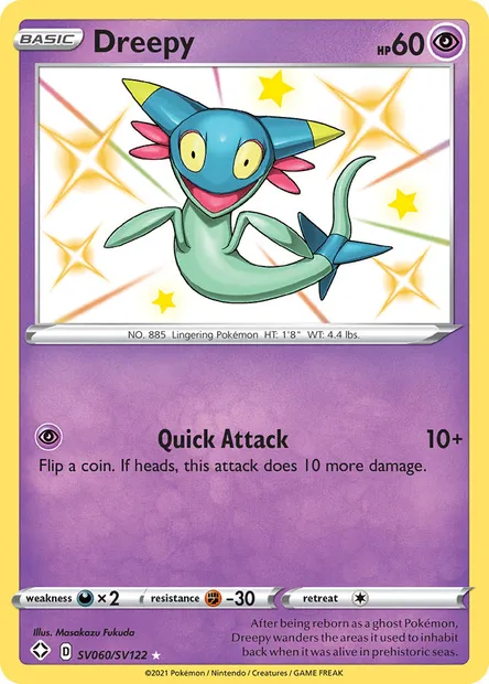 Dreepy, Pokémon card SHF SV060 — Shining Fates set