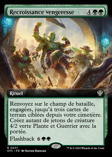 Recroissance vengeresse, carte Magic OTC 71 — extension Outlaws of Thunder Junction Commander