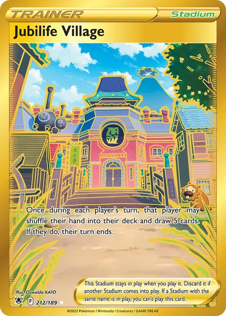 Jubilife Village, Pokémon card ASR 212 — Astral Radiance set