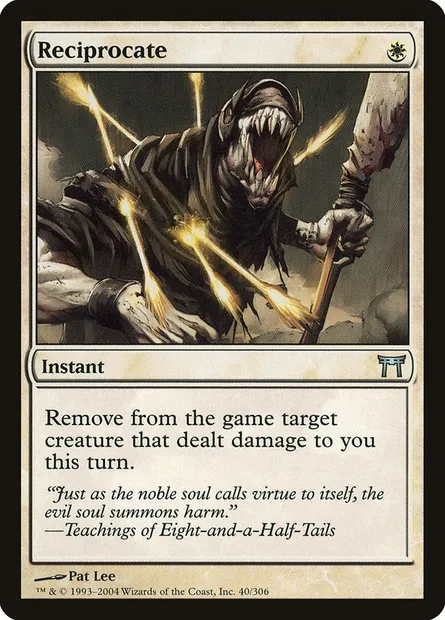 Rendre la pareille, carte Magic CHK 40 — extension Guerriers de Kamigawa