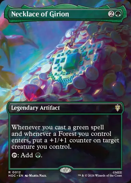 Necklace of Girion, Magic card HOC 12 — The Hobbit Eternal set
