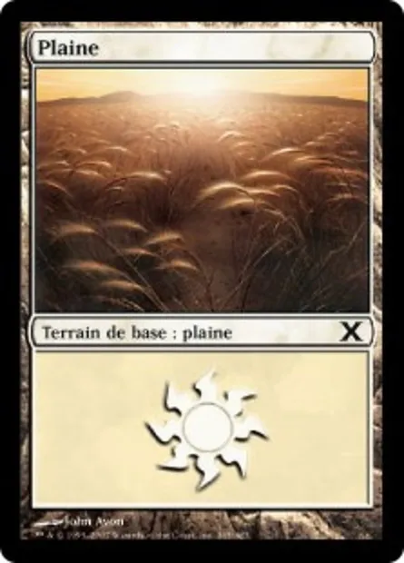 Plaine, carte Magic 10E 365 — extension Dixième édition