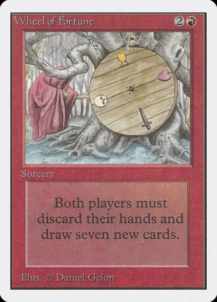 Roue de la fortune, carte Magic 2ED 184 — extension Unlimited Edition