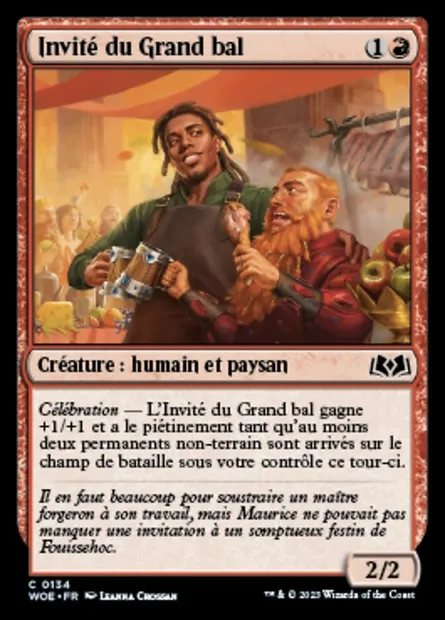 Invité du Grand bal, carte Magic WOE 134 — extension Wilds of Eldraine