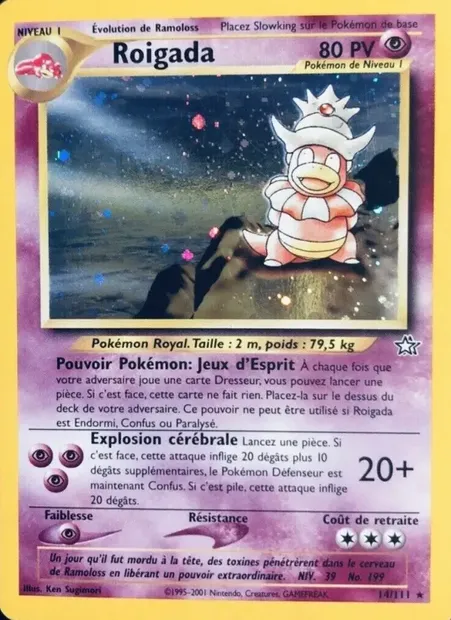 Roigada, carte Pokémon NG 14 — extension Neo Genesis