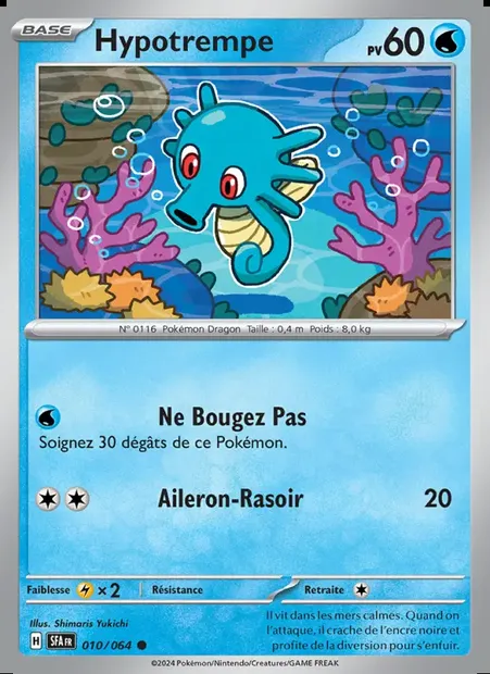 Hypotrempe, carte Pokémon SFA 010 — extension Fable Nébuleuse