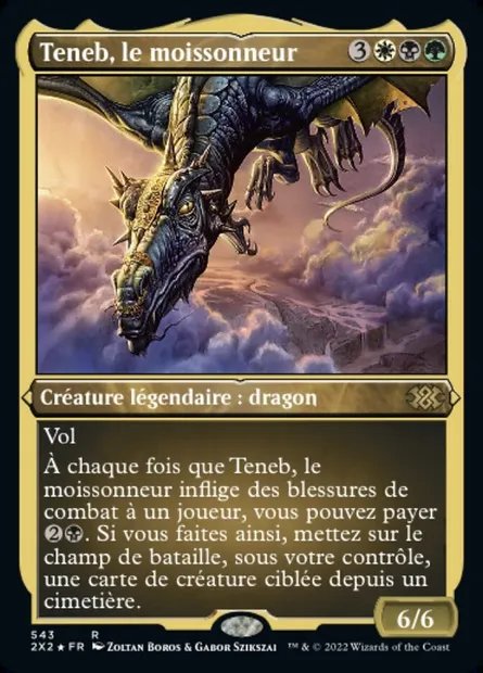 Teneb, le moissonneur, carte Magic 2X2 543 — extension Double Masters 2022