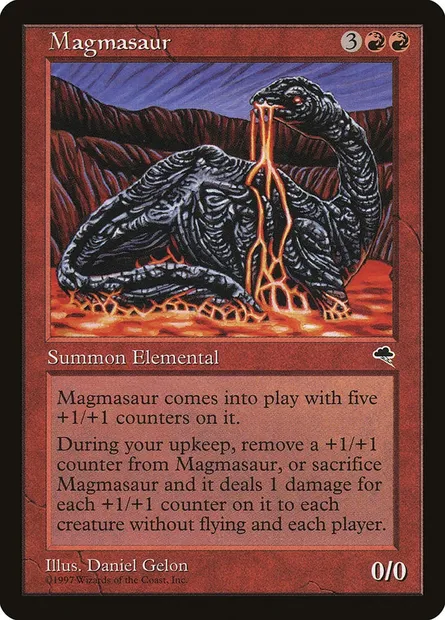 Magmasaur, Magic card TMP 188 — Tempest set