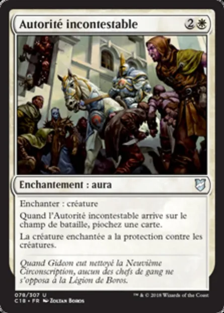 Autorité incontestable, carte Magic C18 78 — extension Commander 2018