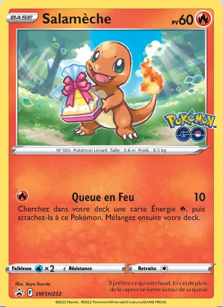 Salamèche, carte Pokémon SWSH 232 — extension Promo SWSH